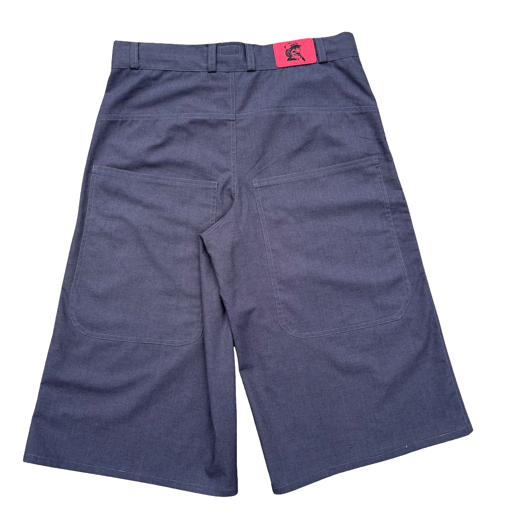 Baggy Slate Blue Work Short